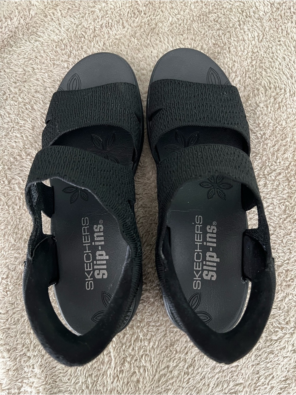 Skechers Pier lite black slip in sandals - Picture 5 of 7